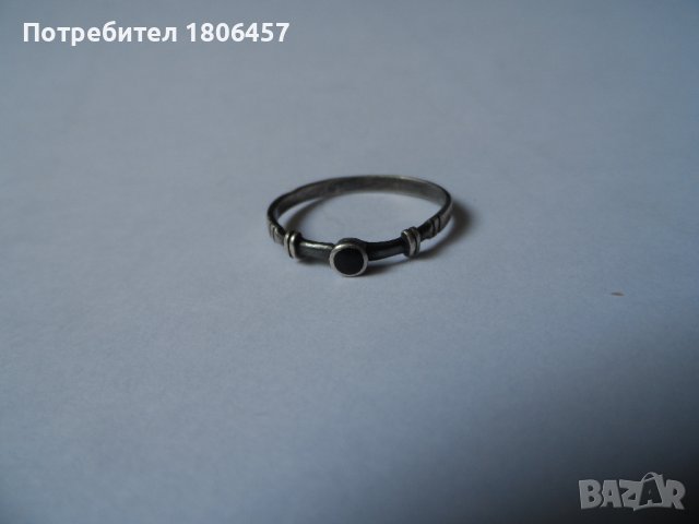 сребърен пръстен Д, снимка 5 - Пръстени - 42046671