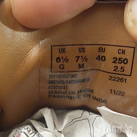 кожени официални обувки Clarks TILDEN PLAIN номер 40, снимка 15 - Официални обувки - 51968517