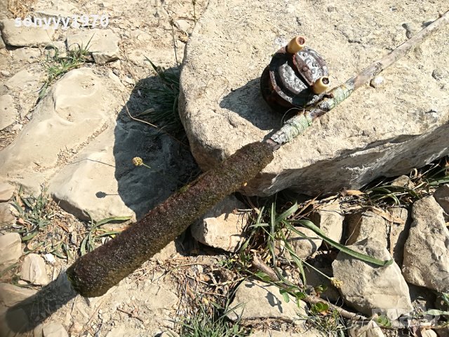 стара въдица с макара-антик 2408210956, снимка 3 - Антикварни и старинни предмети - 33904327