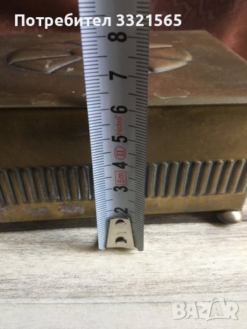 Месингова кутия за бижута, снимка 10 - Антикварни и старинни предмети - 40314056