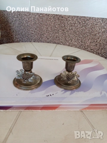 старинни църковни свещници - 2 броя