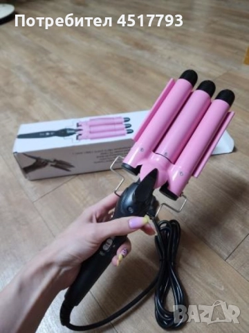 Тройна ретро преса за къдрене на косата, снимка 6 - Преси за коса - 52513364