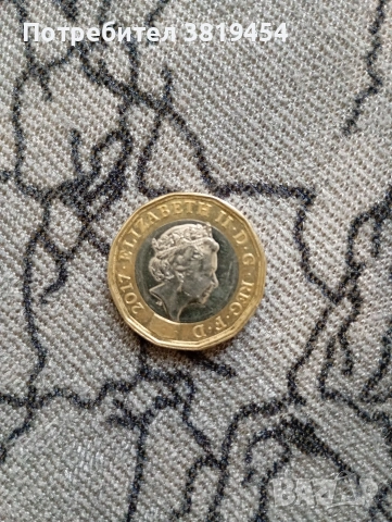 1 паунд Елизабет 2 2017, снимка 2 - Нумизматика и бонистика - 53571627