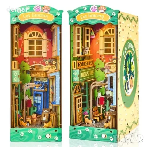 Gleamkid DIY комплект Book Nook с LED осветление, снимка 2 - Други стоки за дома - 55776157