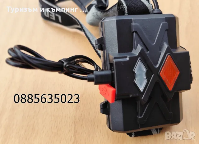 Мощен челник CREE XHP 90.3/ 3 батерии и UBS /, снимка 9 - Екипировка - 44750107