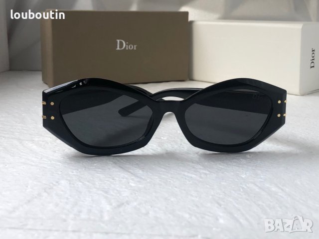 Dior 2023 дамски слънчеви 2 цвята черни прозрачни , снимка 6 - Слънчеви и диоптрични очила - 40474436
