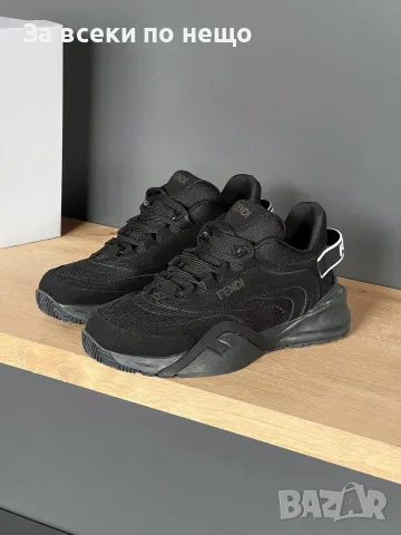 Fendi Дамски Черни Маратонки👟Дамски Спортни Обувки В Черен Цвят Фенди Код SEM-760