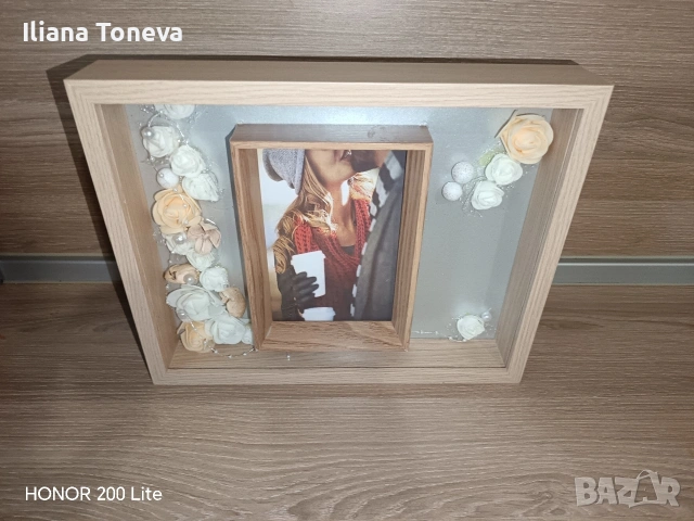 Светеща 3Д рамка подарък за Осми Март/Рожден ден, снимка 3 - Декорация за дома - 53411735