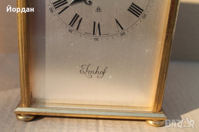 Масивен настолен Швейцарски часовник 8 дневен *, снимка 5 - Антикварни и старинни предмети - 41887295