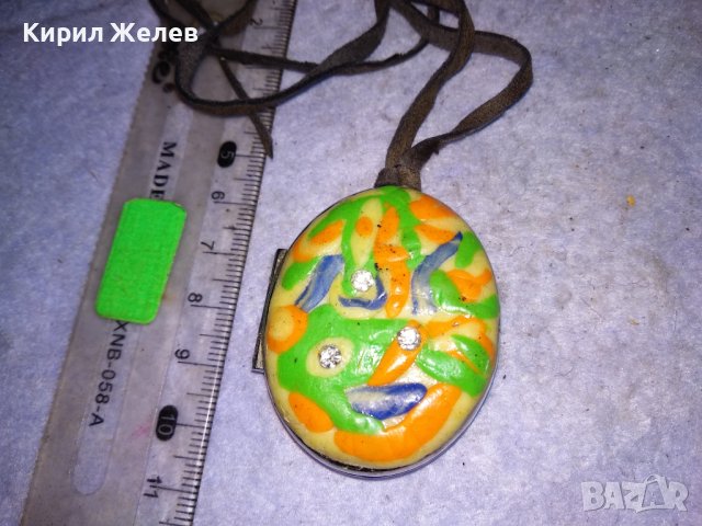 КРАСИВА СТОМАНЕНА СРЕБРИСТА ВИНТИДЖ КУТИЙКА - МЕДАЛЬОН За СНИМЧИЦИ Или ДРУГО с ШНУРЧЕ от ВЕЛУР 26385, снимка 8 - Колиета, медальони, синджири - 41483232