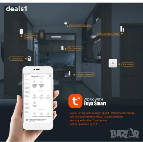 ONENUO Tuya Смарт Zigbee Сензор за изтичане на вода Детектор за течове и наводнения , снимка 5 - Друга електроника - 51016809