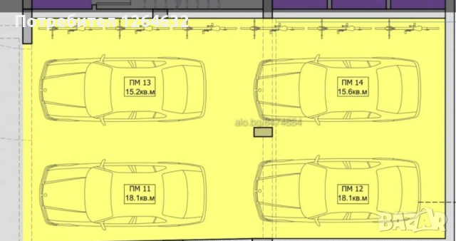 двойно парко място на -1 ниво, снимка 2 - Гаражи и паркоместа - 53399940