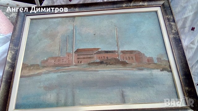 Георги Божилов Слона 1961 г маслена картина , снимка 12 - Картини - 41551078