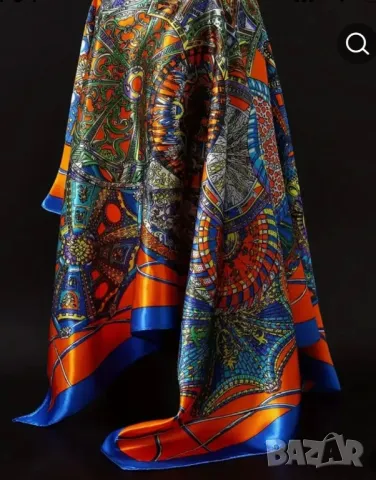 Уникален  копринен шал Dolce & Gabbana, снимка 2 - Шалове - 44938834