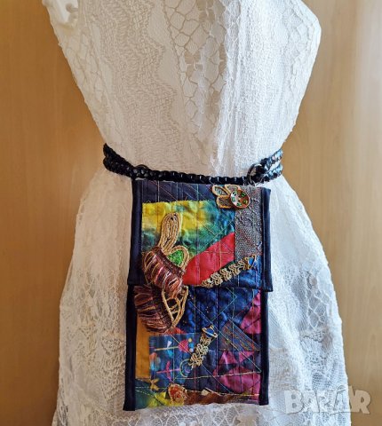 Дизайнерска чанта мозайка, снимка 8 - Чанти - 41337623