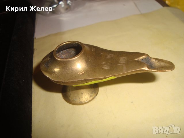 СТАРИННА БРОНЗОВА ЛАМПА на АЛАДИН МАЙСТОРСКА ИЗРАБОТКА РЪЧНО ОРНАМЕНТИРАНА 5024