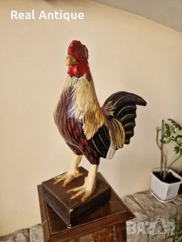 Страхотна голяма антикварна фигура статуетка Папие Маше , снимка 6 - Статуетки - 50304399