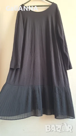 СТРАХОТНА ЧЕРНА РОКЛЯ ЕФЕКТЕН МОДЕЛ 3XL-4XL, снимка 5 - Рокли - 51241380