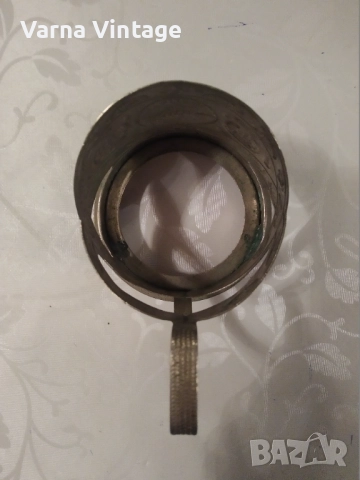 Подстакан за чаша "Запорiжжя" 60-70 години СССР. мелхиор. марк. МНЦ., снимка 5 - Антикварни и старинни предмети - 52146623