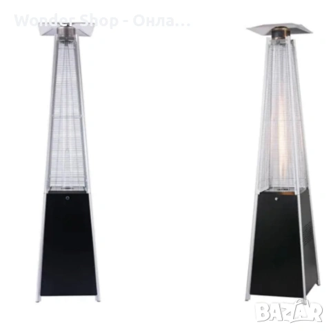 Газов отоплител-чадър 13 kW, 227 см – външен газов отоплител с калъф и защити + маймунка, снимка 3 - Отоплителни печки - 53088035