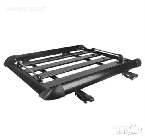 Багажник за покрива на автомобила 140 х 100 х 9 см + напречни греди