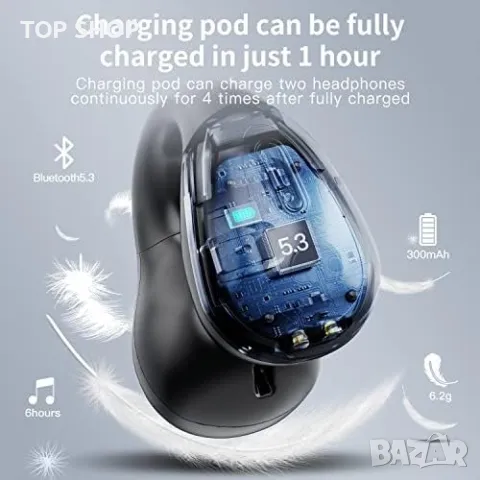 Нови Bluetooth 5.3 Слушалки с Дълъг Живот LED IP7 HiFi Звук, снимка 6 - Слушалки и портативни колонки - 49444273