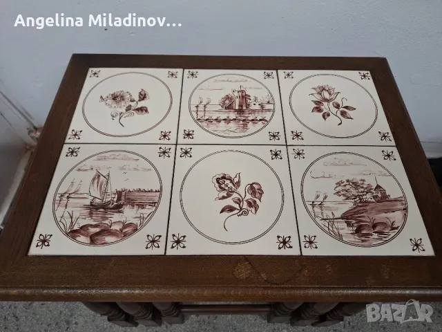 К - н три помощни масички с плочки , снимка 6 - Маси - 50080863