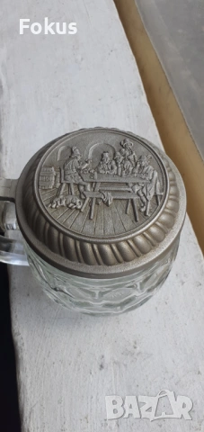 Немска халба за бира, снимка 2 - Антикварни и старинни предмети - 53336077