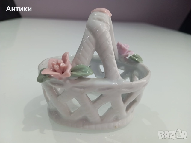 Стара порцеланова кошница , снимка 5 - Колекции - 52661706