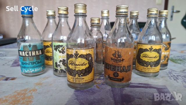 ✅СТЪКЛЕНИ ШИШЕНЦА - 100 МЛЛ. ВИНПРОМ❗, снимка 2 - Антикварни и старинни предмети - 53052248