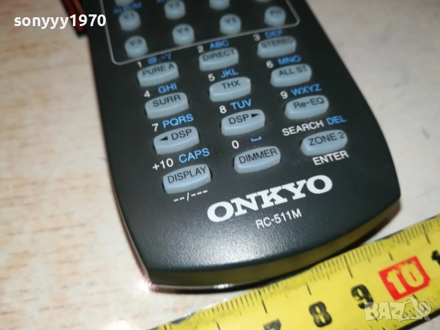 ONKYO RC-511M AUDIO REMOTE-ВНОС SWISS 2010251922, снимка 9 - Ресийвъри, усилватели, смесителни пултове - 52121801