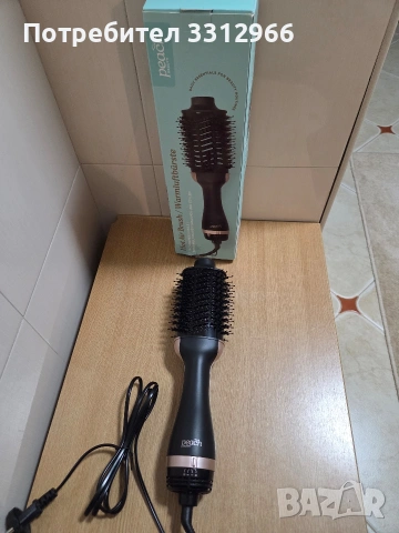 Чисто нова четка с горещ въздух (сешоар-четка) 3 в 1 от марката Peach Beauty