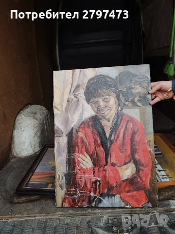 Гоблен Старецът с лулата и хубави картини, снимка 4 - Декорация за дома - 53689774