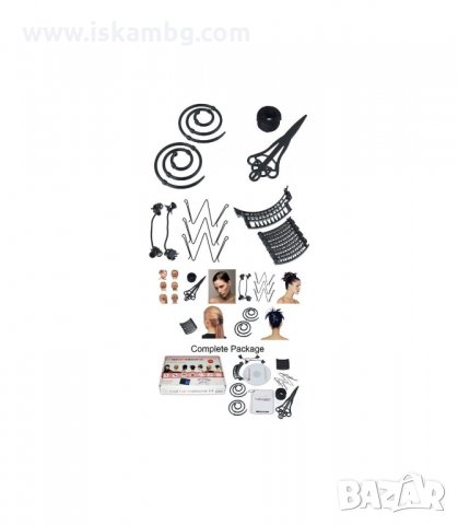 КОМПЛЕКТ ЗА ПРАВЕНЕ НА ПРИЧЕСКИ HAIRAGAMI KIT - код 0435, снимка 5 - Аксесоари за коса - 34079846