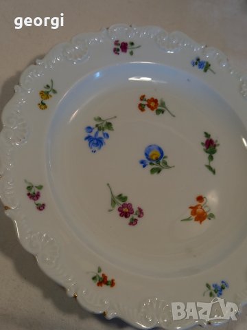  порцеланова чиния Meissen , снимка 2 - Чинии - 44239494
