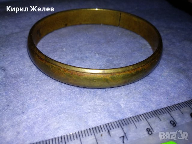 СТАРА МЕСИНГОВА РЕТРО СТИЛ ГРИВНА РЪЧНА МАЙСТОРСКА ИЗРАБОТКА 37504