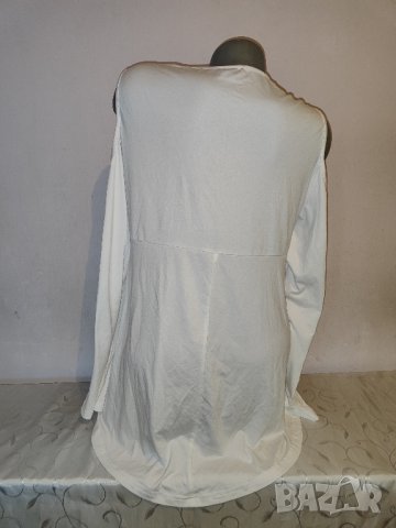 Бяла блуза - туника р-р ХЛ, снимка 5 - Туники - 42504000