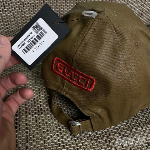 🧢 Gucci – Оригинална мъжка бейзболна шапка, снимка 2 - Шапки - 50992078