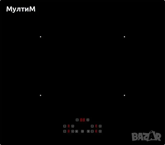 Индукционен плот за вграждане Exquisit 4-ка, снимка 1