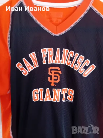 Оригинална ретро фланелка на San Francisco Giants, снимка 5 - Фен артикули - 50436853
