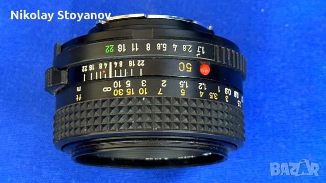 Обектив - MINOLTA MD 50mm 1:1.7, снимка 2 - Обективи и филтри - 42537168