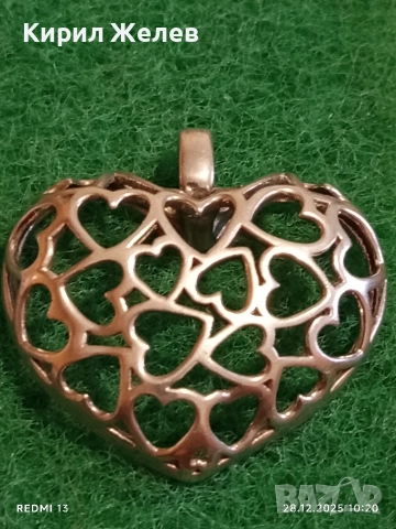 Сребърна висулка от колекцията Jette Joop ажурна майсторска изработка 44390, снимка 2 - Колиета, медальони, синджири - 52917664