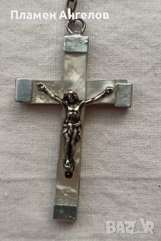 Винтидж религиозна католическа броеница. , снимка 2 - Колиета, медальони, синджири - 52230477