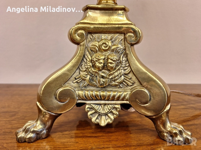 Винтидж настолна лампа , снимка 4 - Настолни лампи - 53774191