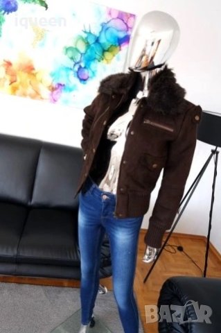 Манго яке велур с пух