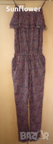 Нов с етикет гащеризон  CUBUS с флорални мотиви, размер XS  , снимка 7 - Гащеризони - 51870078