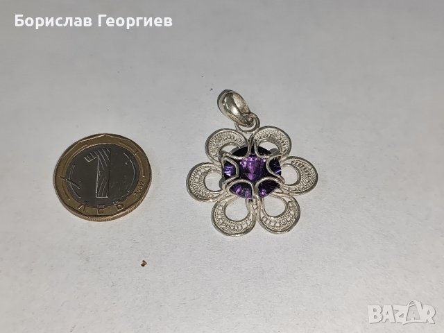 Сребърен медальон 950, снимка 4 - Колиета, медальони, синджири - 42032159