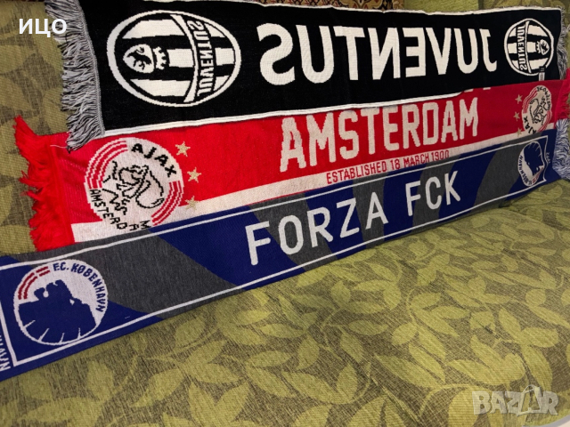 Футболни шалове на Juventus Ajax København, снимка 3 - Футбол - 52632962