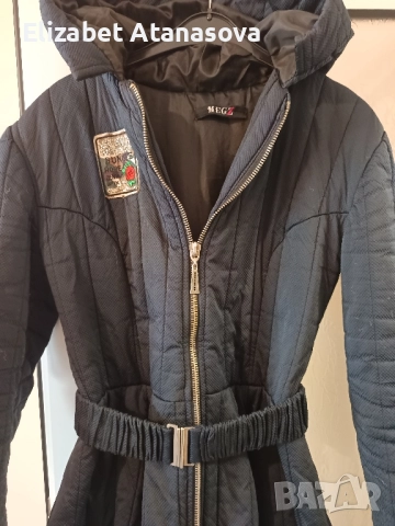 Дълго зимно яке с качулка , снимка 2 - Якета - 52115151