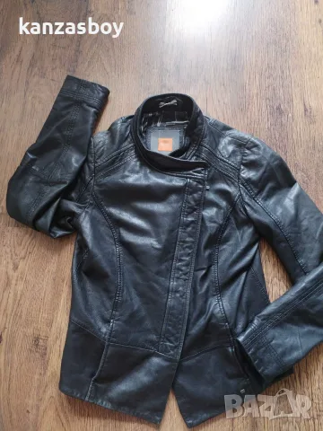 hugo boss orange - дамско кожено яке ОВЧА КОЖА С, снимка 4 - Якета - 56105952